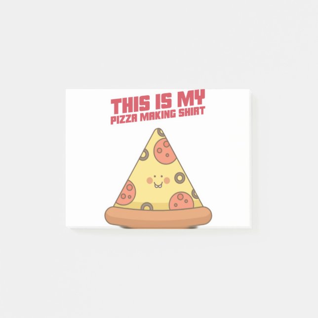 Post-it® This Is My Pizza Making Shirt Heart (Devant)
