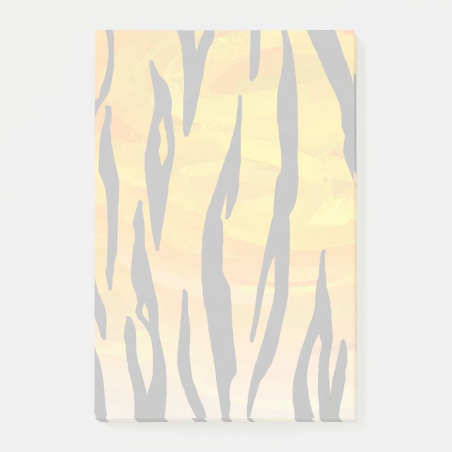 Post-it® Tiger noir et orange (Devant)