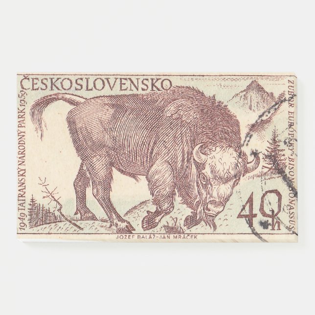 Post-it® Timbre postal tchèque Parc national de Tatra (Devant)