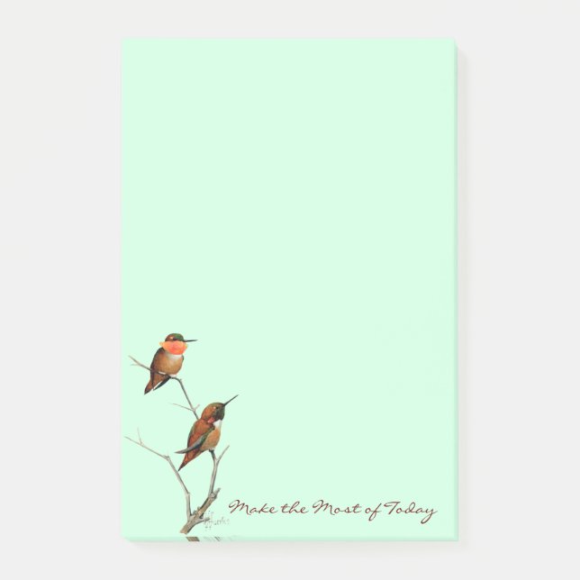 Post-it® Tirez le meilleur d'aujourd'hui : Art Rufous de (Devant)