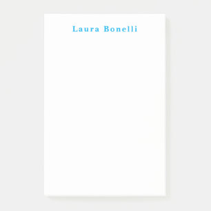 Post-it® Titre minimaliste Professionnel Moderne Nom Plat