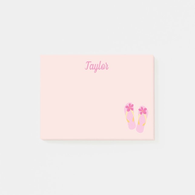 Post-it® Tongs roses (Devant)