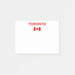 Post-it® Toronto Canada Drapeau canadien Couleur foncée