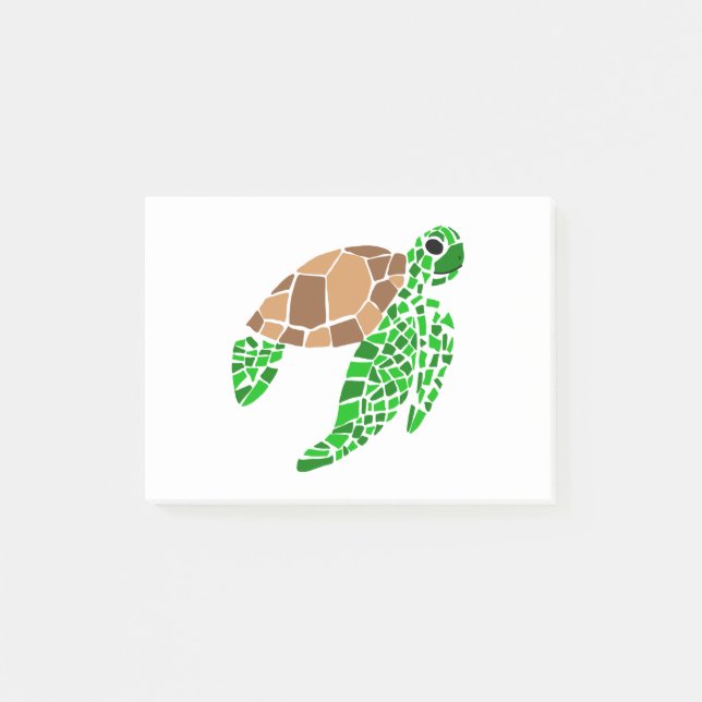 Post-it® Tortue Abstraite amusante (Devant)