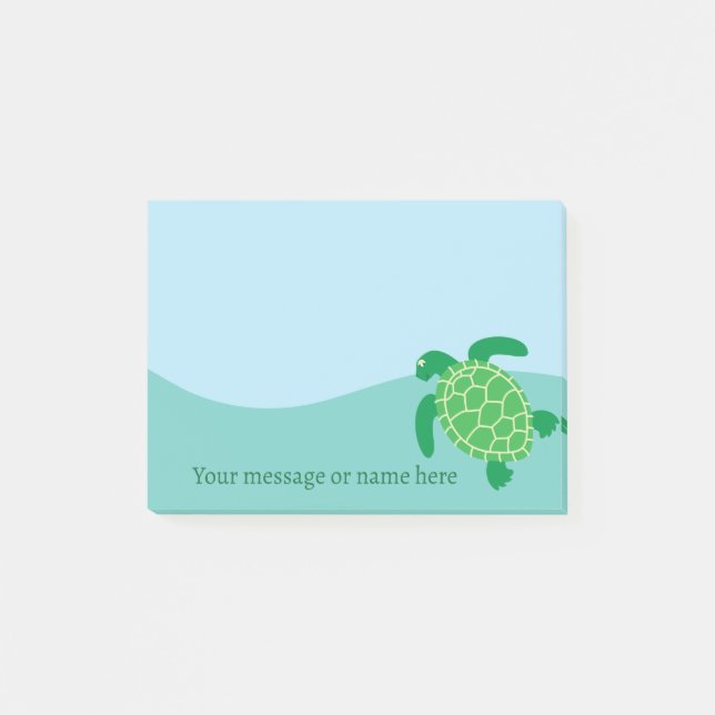 Post-it® Tortue marine personnalisée (Devant)