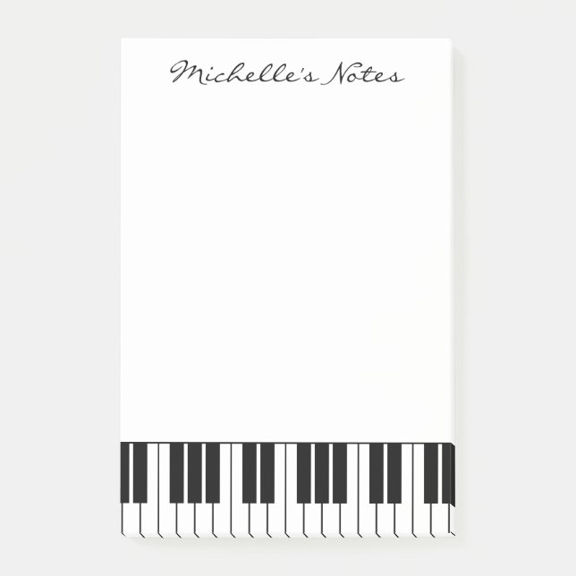 Post-it® Touches de piano personnalisées notes collantes po (Devant)