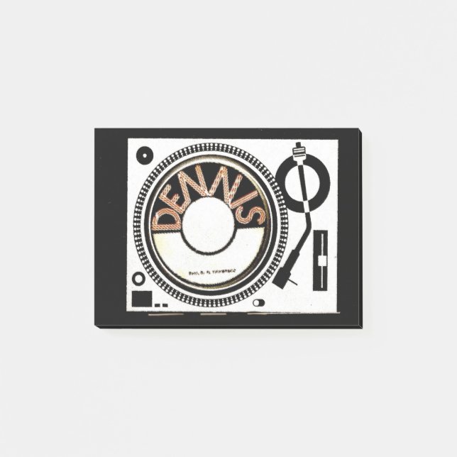 Post-it® Tourne-disque DENNIS (Devant)