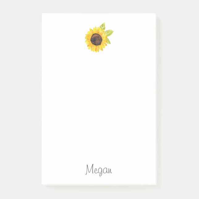 Post-it® Tournesol Peint À La Main (Devant)