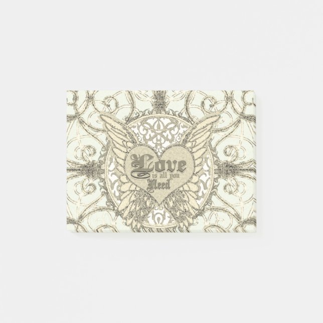 Post-it® Tout ce dont vous avez besoin, c'est de l'amour av (Devant)