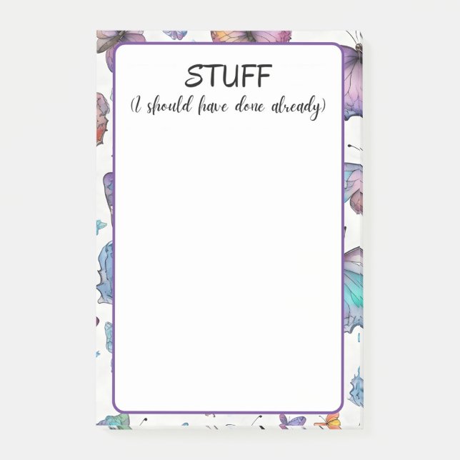 Post-it® Tout Ce Que J'Aurais Dû Faire Déjà (Devant)