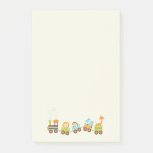 Post-it® Train de jouets Whimsical Baby Animals