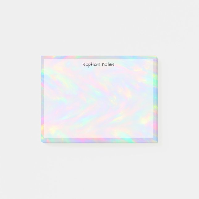 Post-it® Trendy Cute Pastel Holographic Custom (Devant)