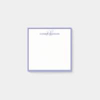 Très Peri Blue Monogrammed Nom Minimaliste tendanc