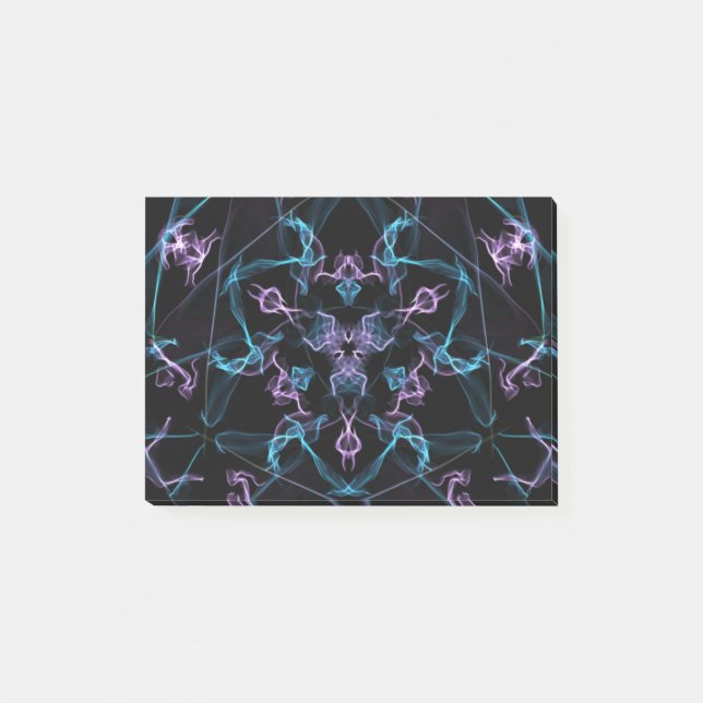 Post-it® Triangle bleu et violet Mandala (Devant)