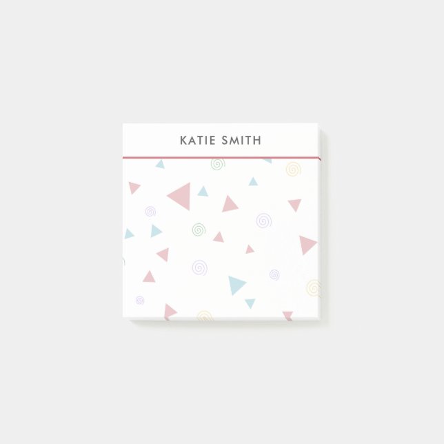 Post-it® Triangle géométrique chic et persiennes (Devant)