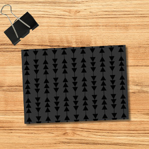 Post-it® Triangles à pendage noir moderne et élégant sur fu