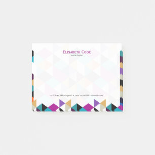 Post-it® Triangles Abstraits géométriques modernes et color