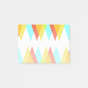 Post-it® Triangles jaunes, rouges et bleus cadets