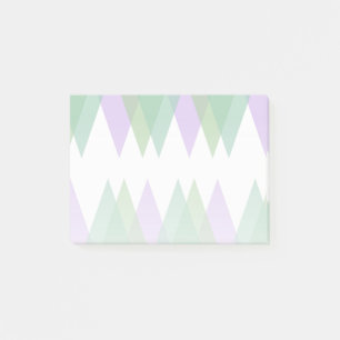 Post-it® Triangles vert et lilas