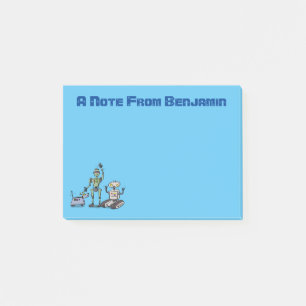 Post-it® Trio de robots mignons et heureux dessin animé