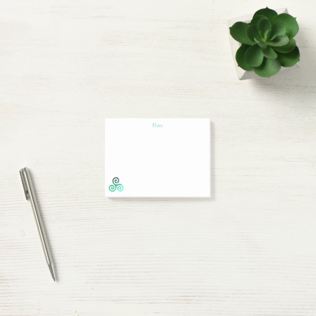Post-it® Triskele vert (Bureau)