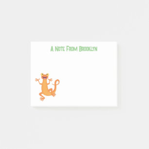 Post-it® Triton orange heureux mignon qui danse