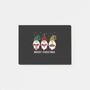 Post-it® Trois buffles Gnomes plaid rouge léopard Noël F