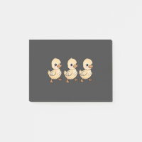 Trois Canetons Marchant en Rang – Mignon