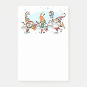 Post-it® Trois Gnomes de Noël Elves Post-It Notes