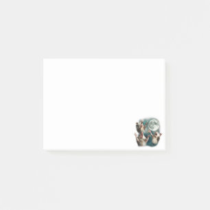 Post-it® Trois Possum Lune 3Opossum Drôle Bizarre Mème Maud