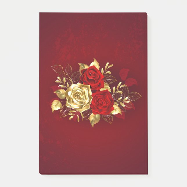 Post-it® Trois Roses de bijoux (Devant)