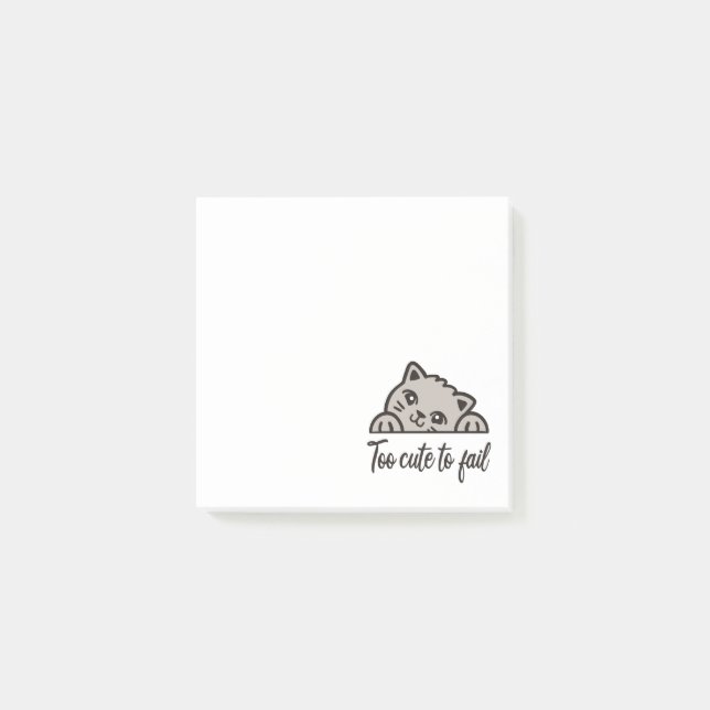 Post-it® Trop mignon pour échouer (Devant)