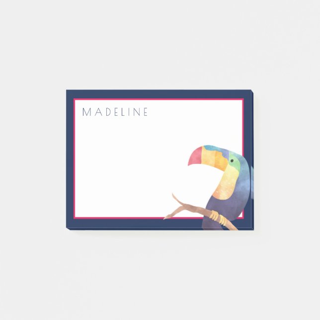 Post-it® Tropical | Aquarelle Toucan (Devant)