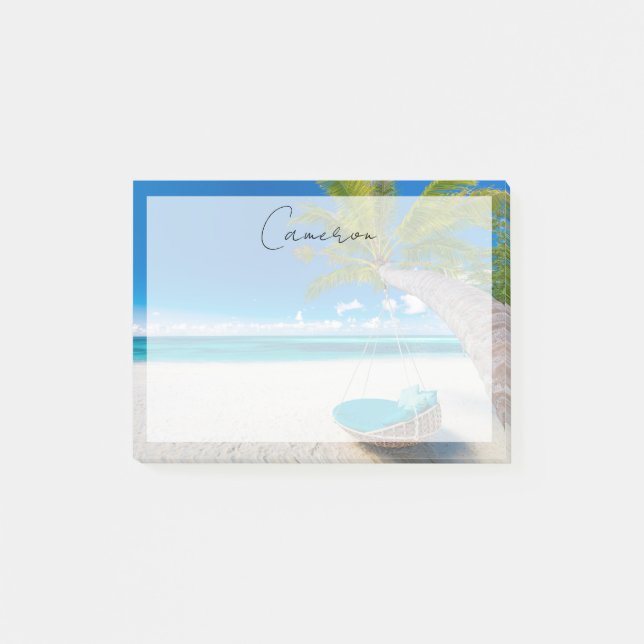 Post-it® Tropical Beaches | Tropical Landscape Beach Swing (Devant)