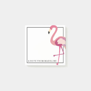Post-it® Tropical   Flamant rose aquarelle