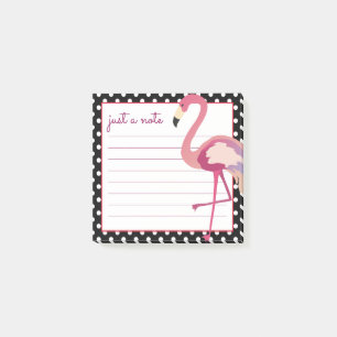 Post-it® Tropical   Pois de Flamant rose aquarelle