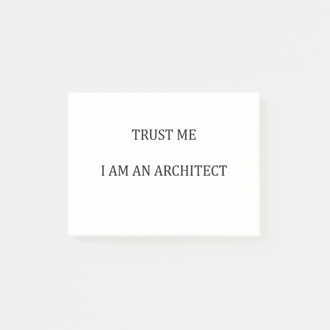 Post-it® Trust me I am an Architect (Devant)