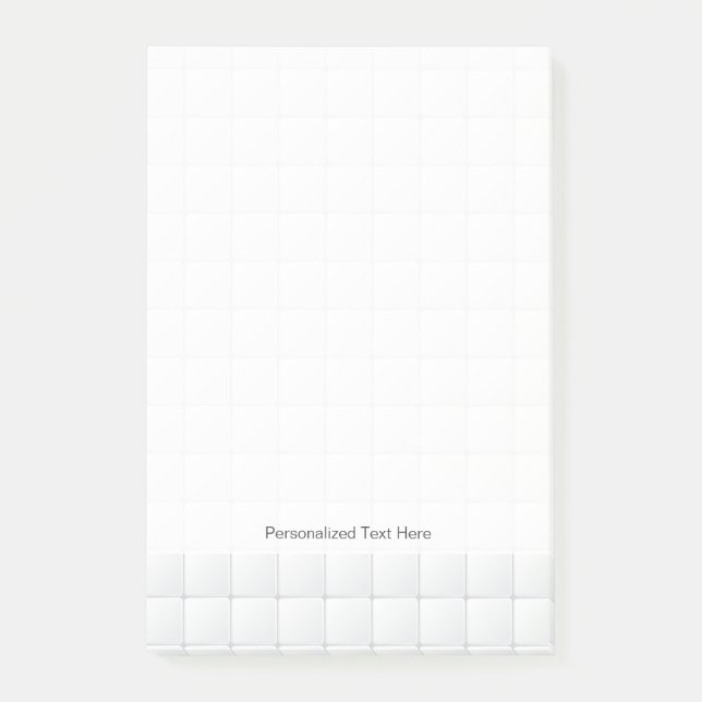 Post-it® Tuile blanche (Devant)