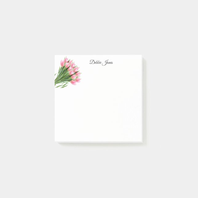 Post-it® Tulipes rose post-it-notes (Devant)