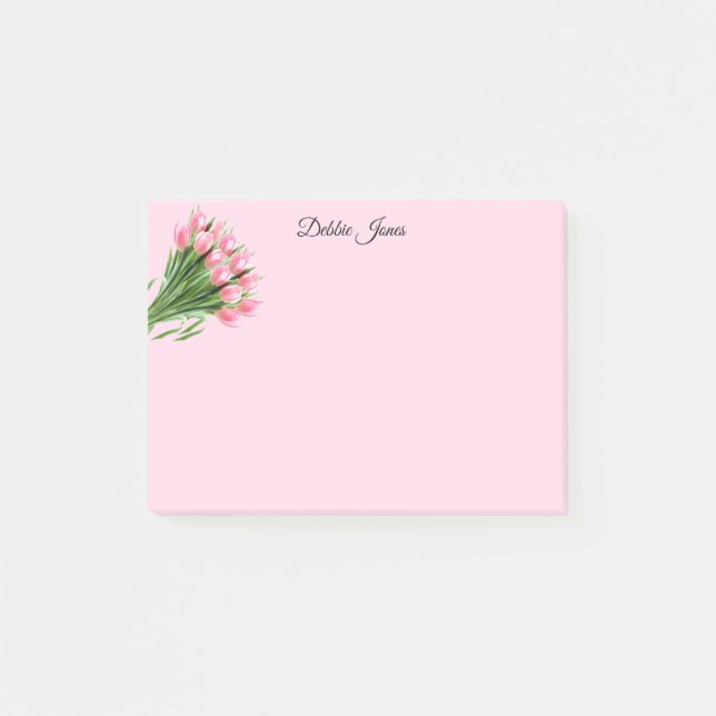 Post-it® Tulipes rose post-it-notes (Devant)