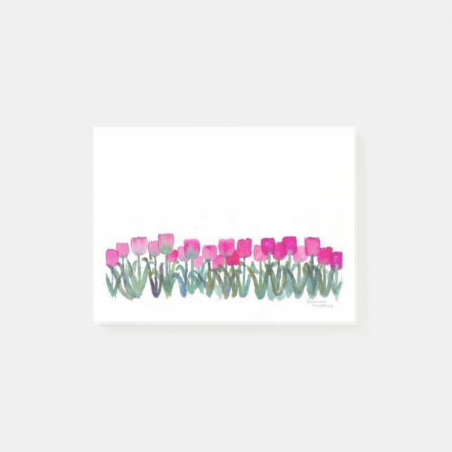 Post-it® Tulipes roses (Devant)