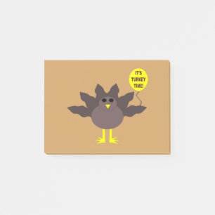 Post-it® Turkey Time Thanksgiving Post it note Pad