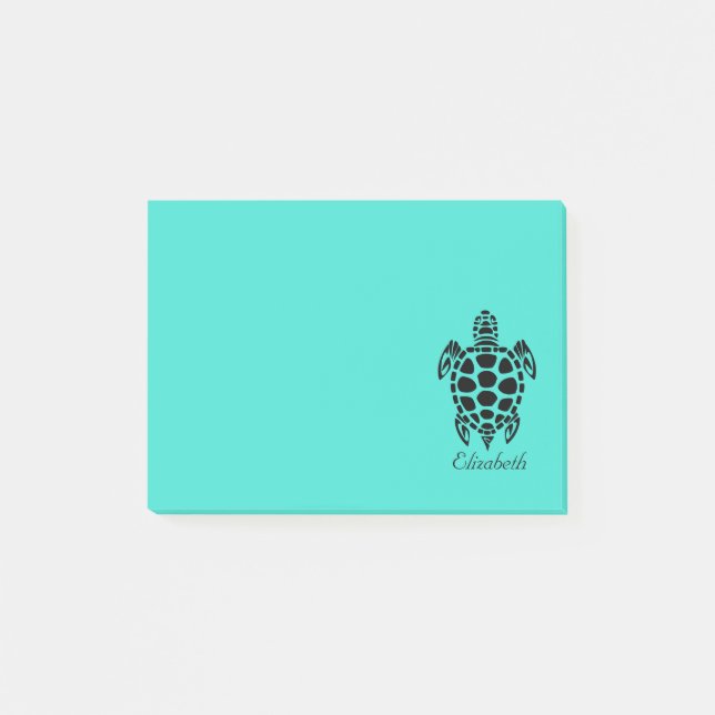 Post-it® Turquoise Tribale sur mesure (Devant)
