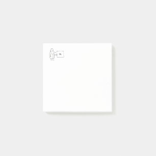 Post-it® Type dessiné avec un salut Hi Hello