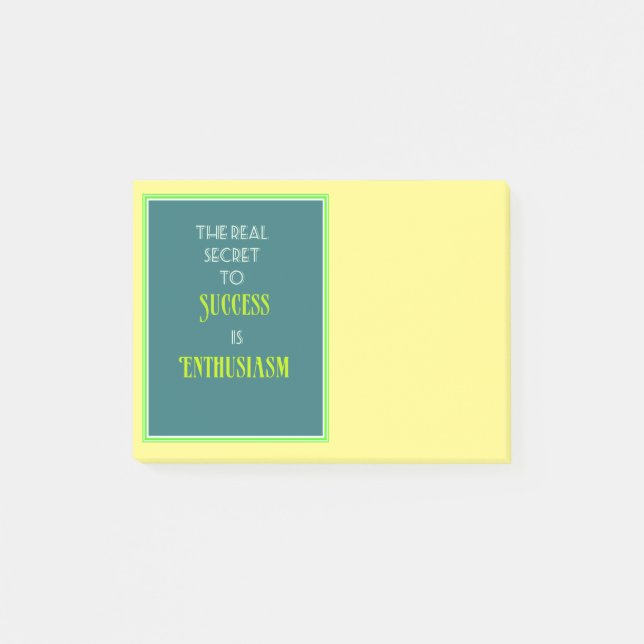 Post-it® Typographie des citations motivationnelles (Devant)