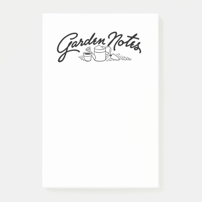 Post-it® Typographie du jardin rétro (Devant)