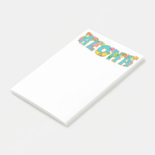 Post-it® Typographie florale de l'Aloha