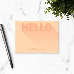 Post-it® Typographie moderne Orange Hello