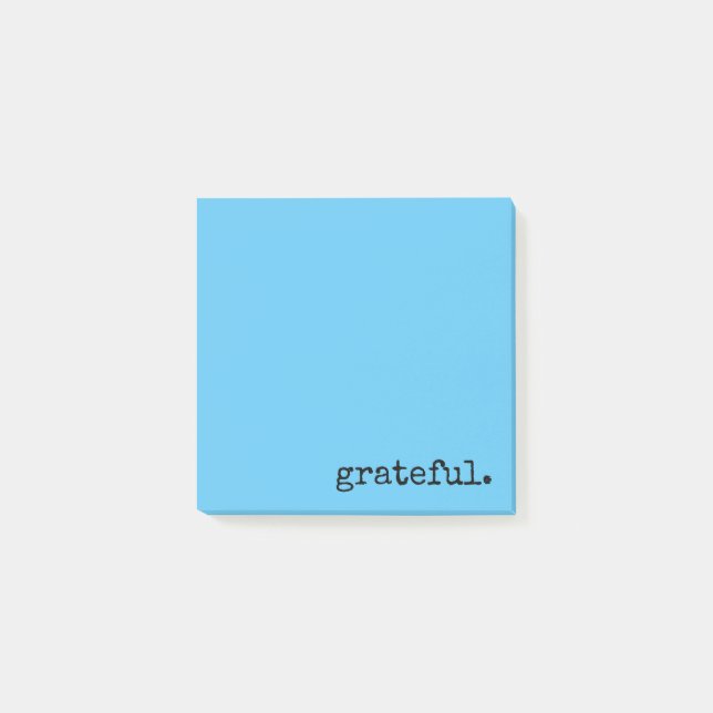 Post-it® typographie reconnaissante bleu (Devant)