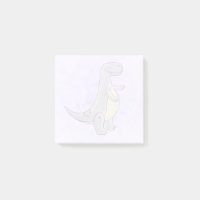 Tyrannosaurus gris mou Rex Dinosaur Toy Post-it N